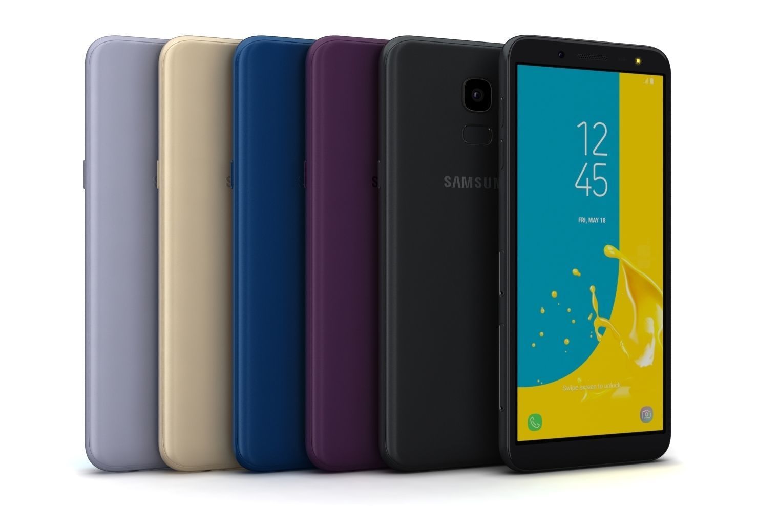 Samsung Galaxy J6 2018 All Color Low-poly 3D model_1
