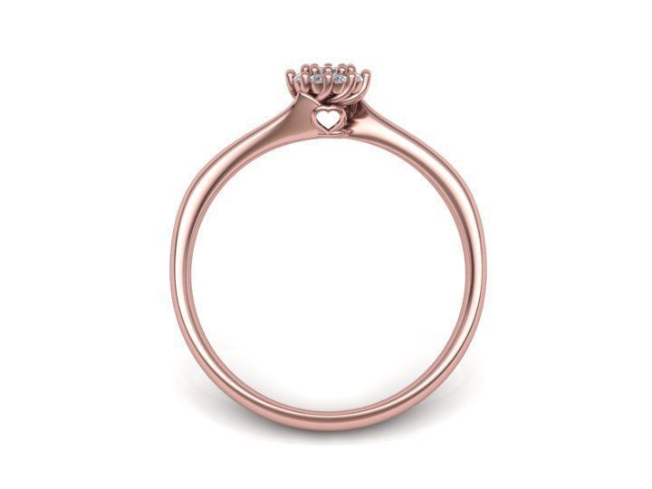 Engagement ring Own design Paradise V2 122 MANY SIZES 3D print model_1