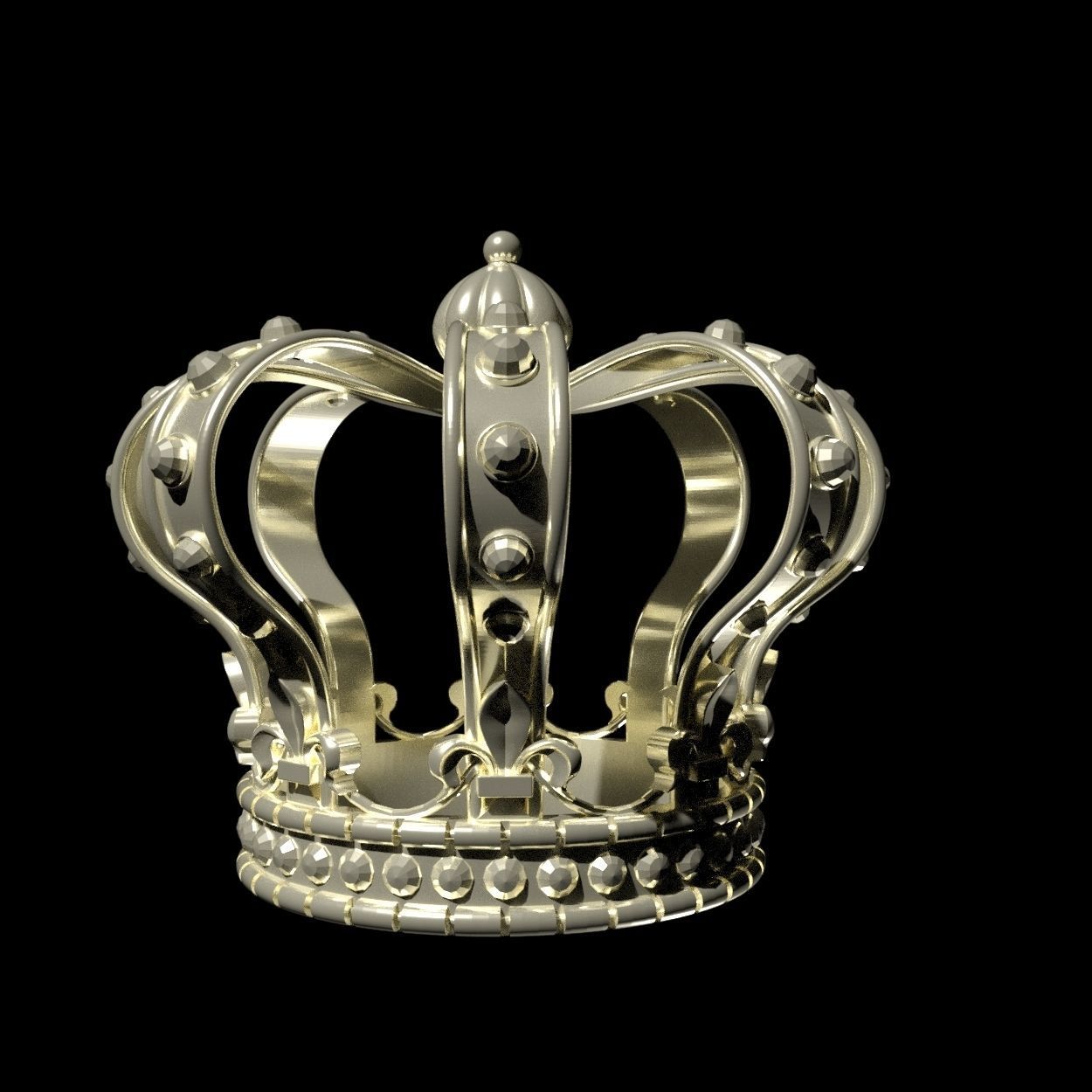 GOLDEN CROWN READY TO PRINT 3D print model_1