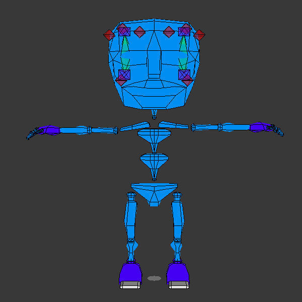 Thanksgiving Pilgrim baby cartoon rigged 3D model_3