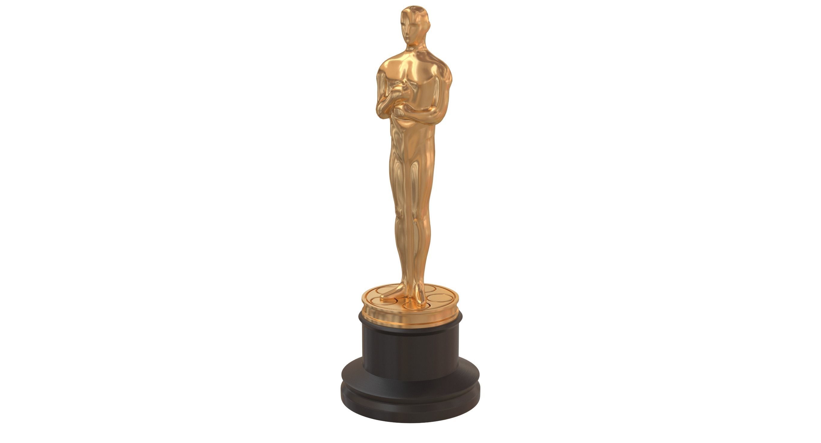 Academy Award Oscar Statue 3D model_1