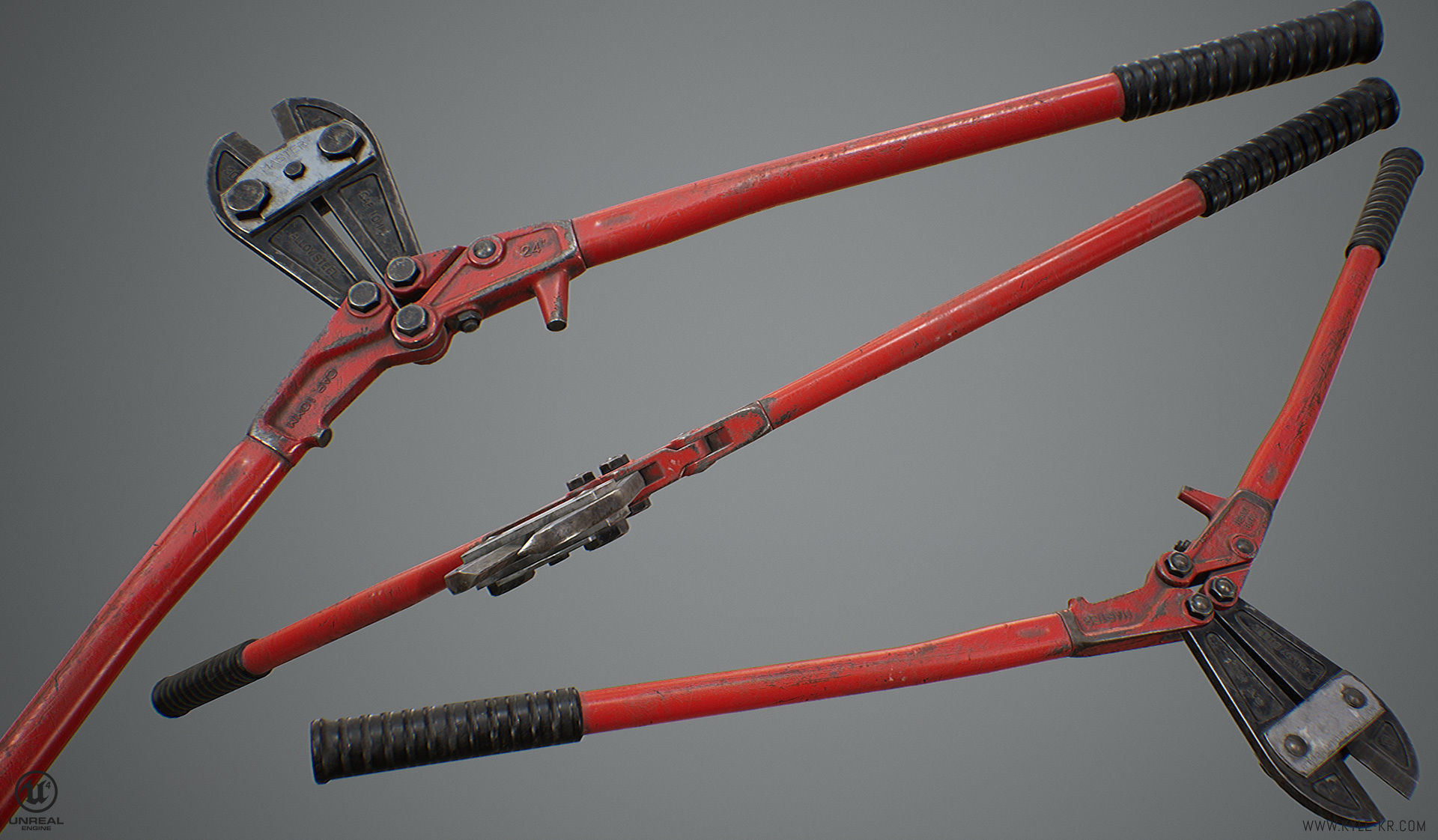 Bolt Cutters Low-poly 3D model_3