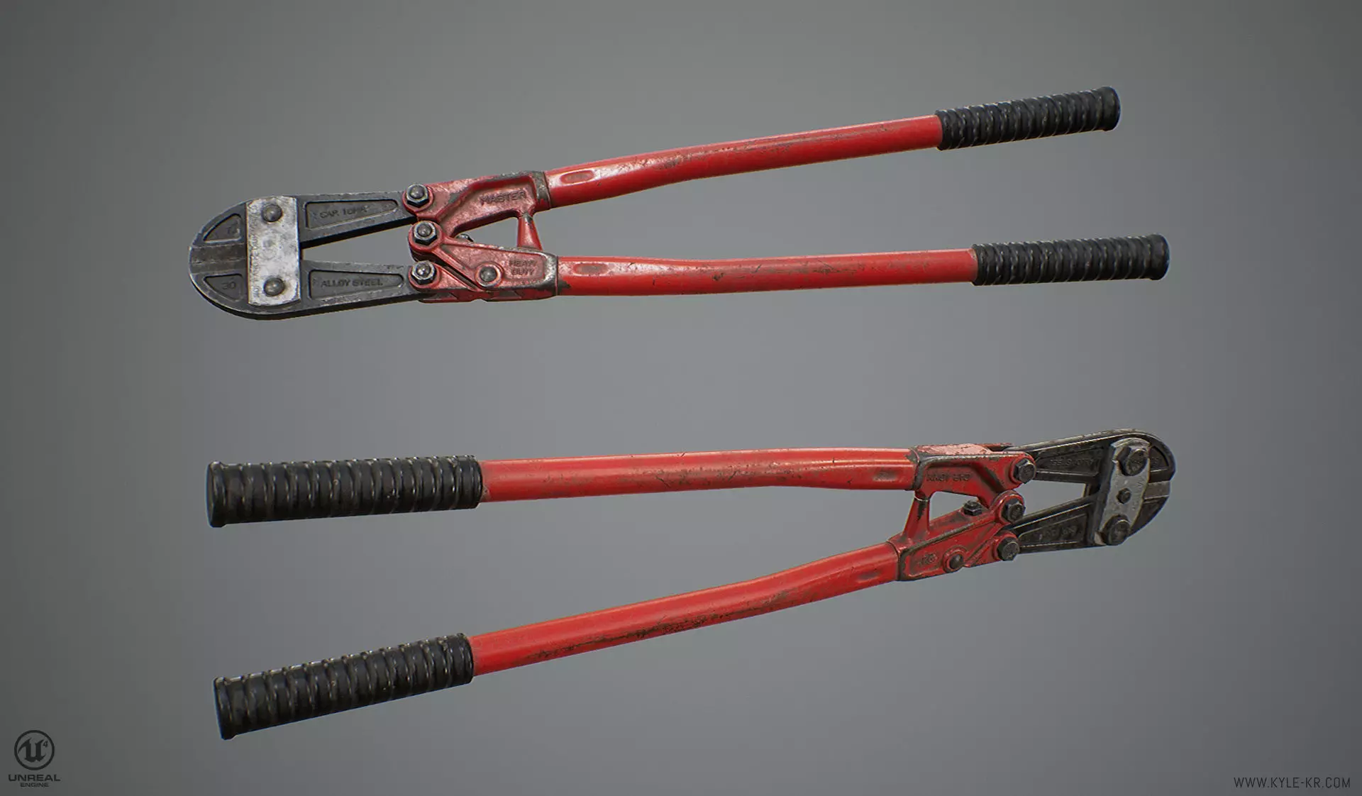 Bolt Cutters Low-poly 3D model_0