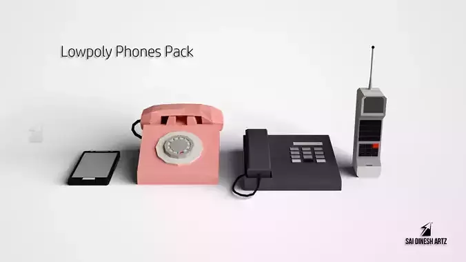 Lowpoly Phones Pack