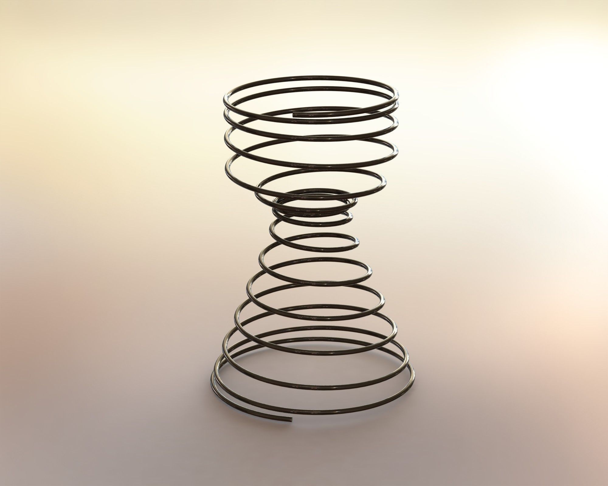 Spring tower Free 3D model_1