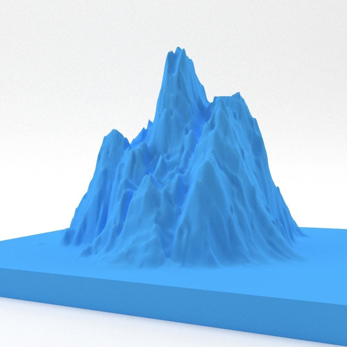 Mountain 3D print model_1