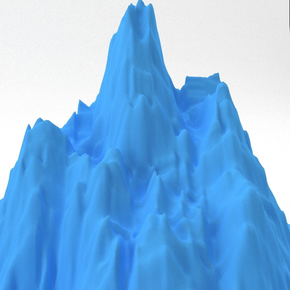 Mountain 3D print model_3