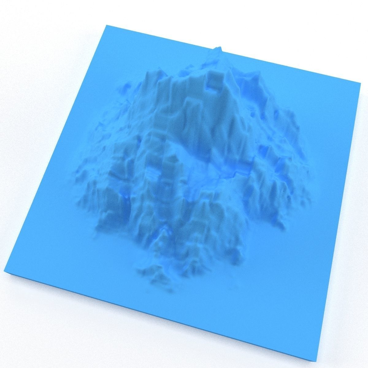 Mountain 3D print model_5