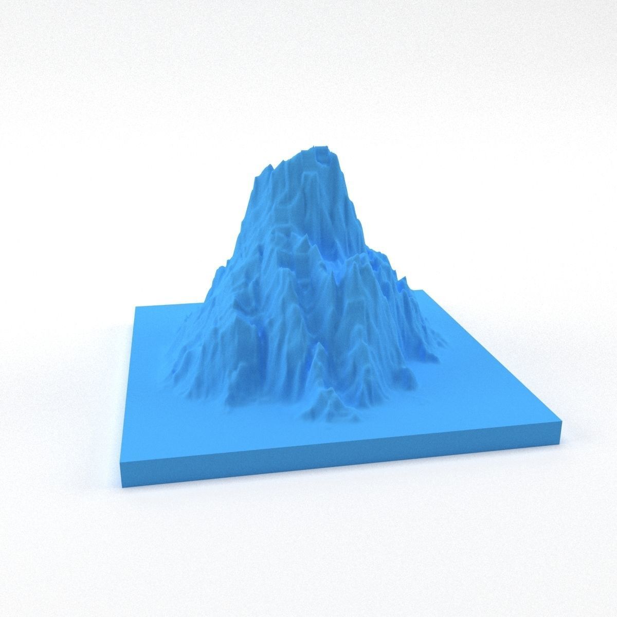 Mountain 3D print model_4