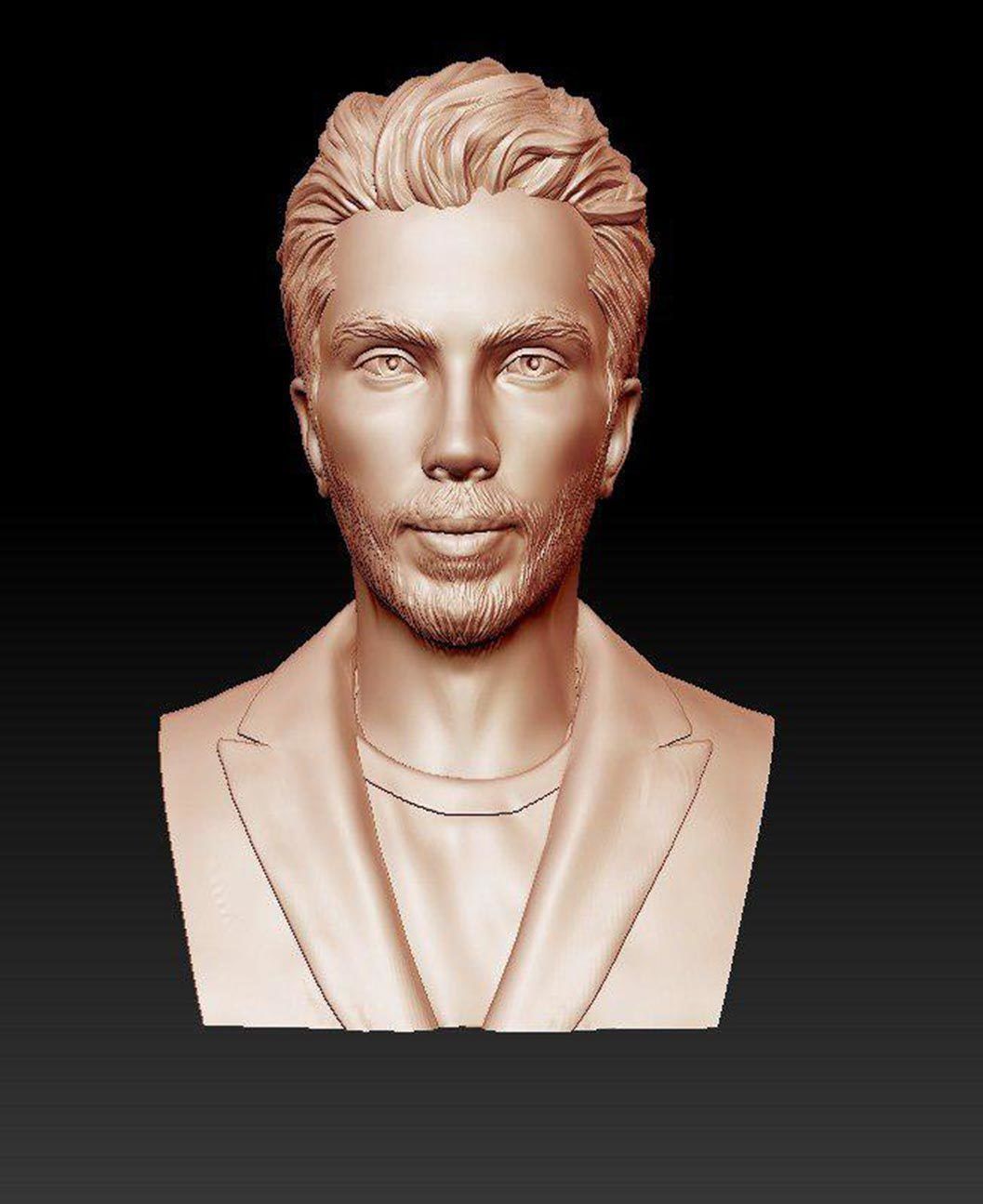 statue of a man 6 3D model