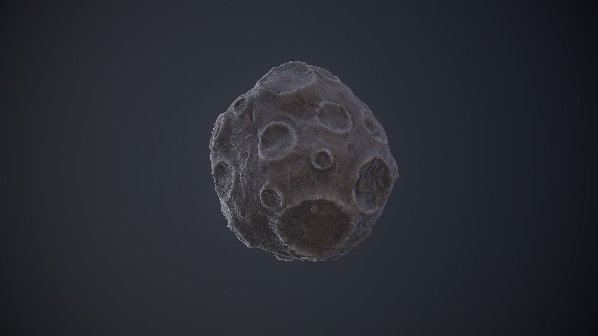 Moon Toon Low-poly 3D model_6