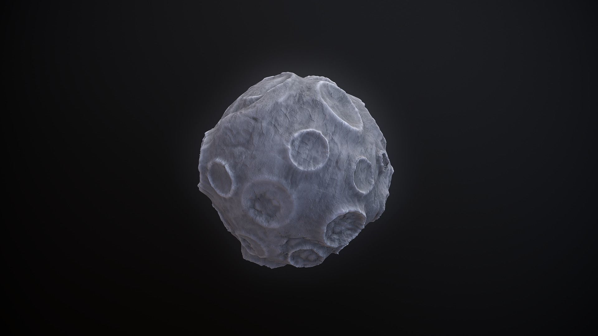 Moon Toon Low-poly 3D model_2