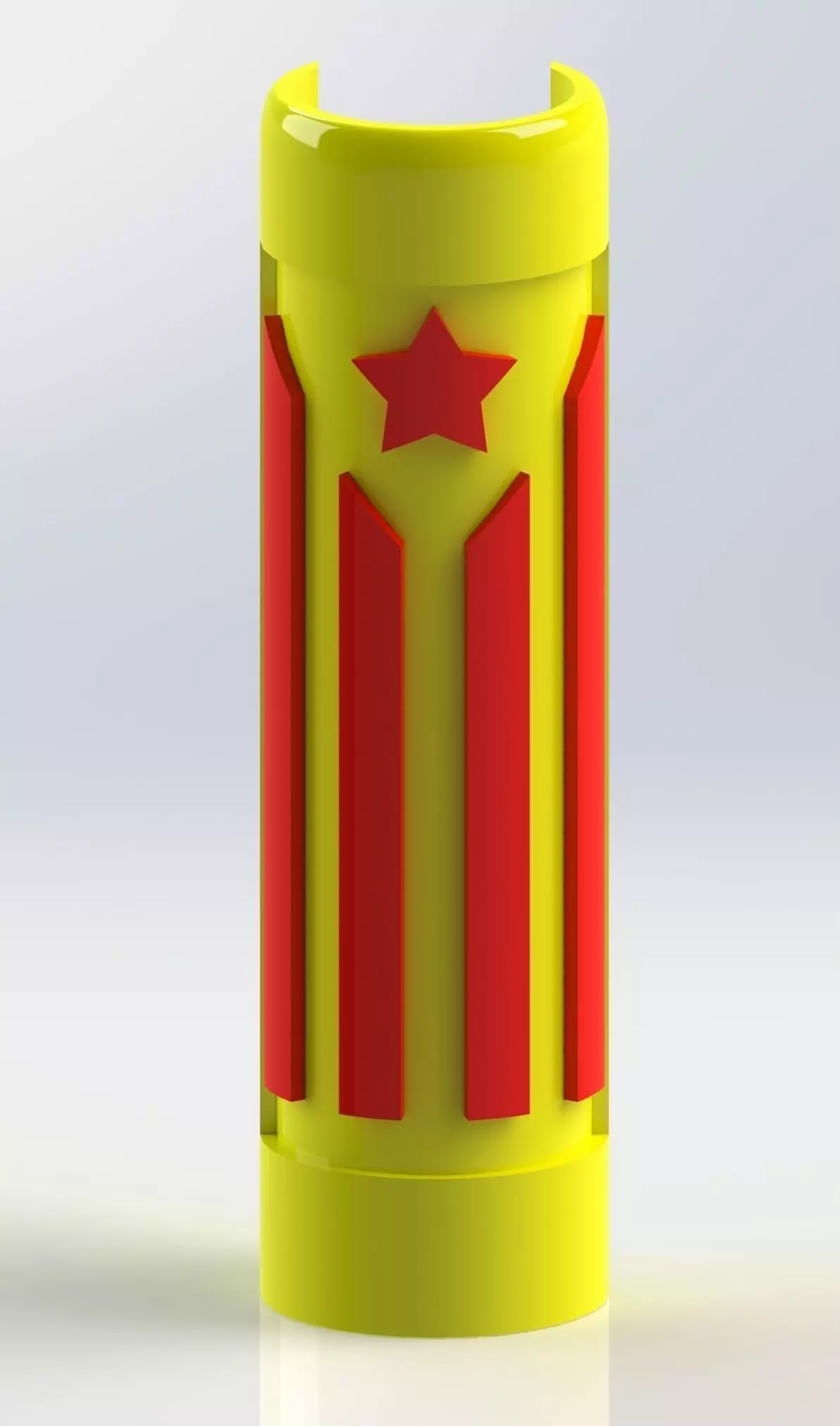 Funda Clipper Estelada Catalunya Independent Catalonia Free 3D print model