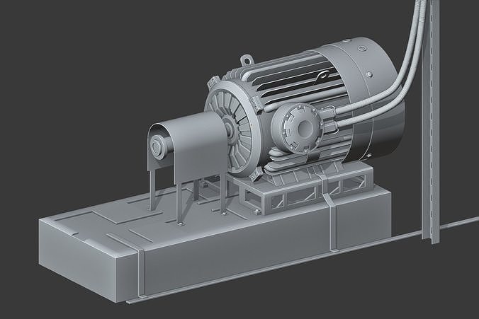 USSR industry engine 3D model