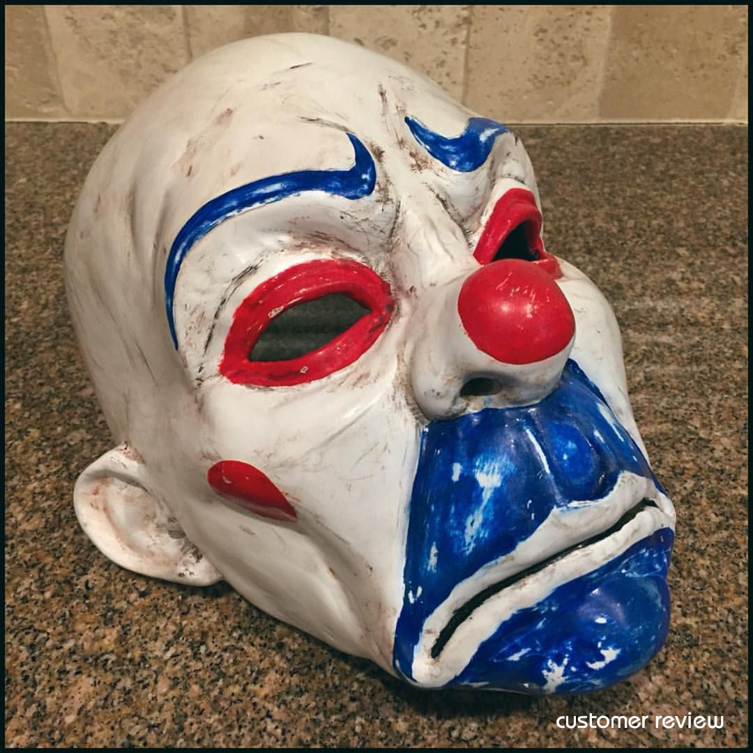 Henchmen Clown Mask Dark Knight Cosplay Halloween Helmet  3D print model_12