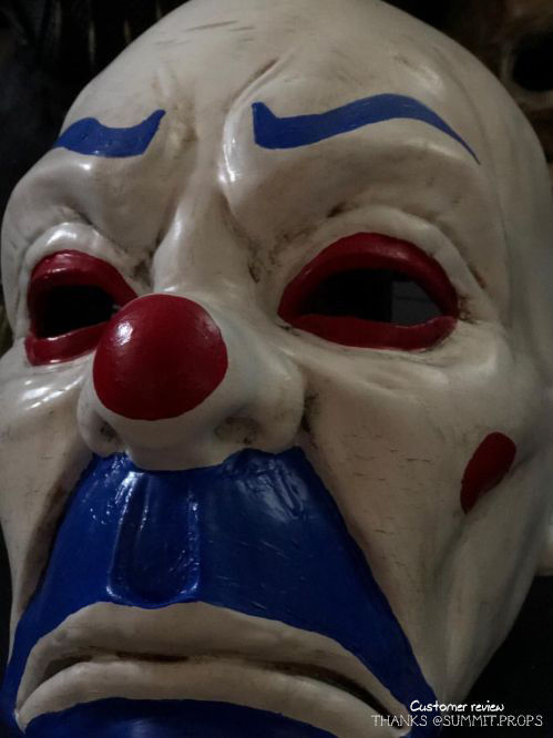 Henchmen Clown Mask Dark Knight Cosplay Halloween Helmet  3D print model_13