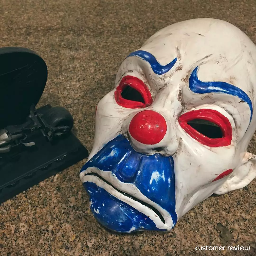 Henchmen Clown Mask Dark Knight Cosplay Halloween Helmet  3D print model_0
