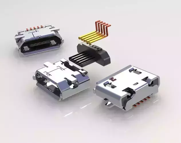 Micro USB Free 3D model