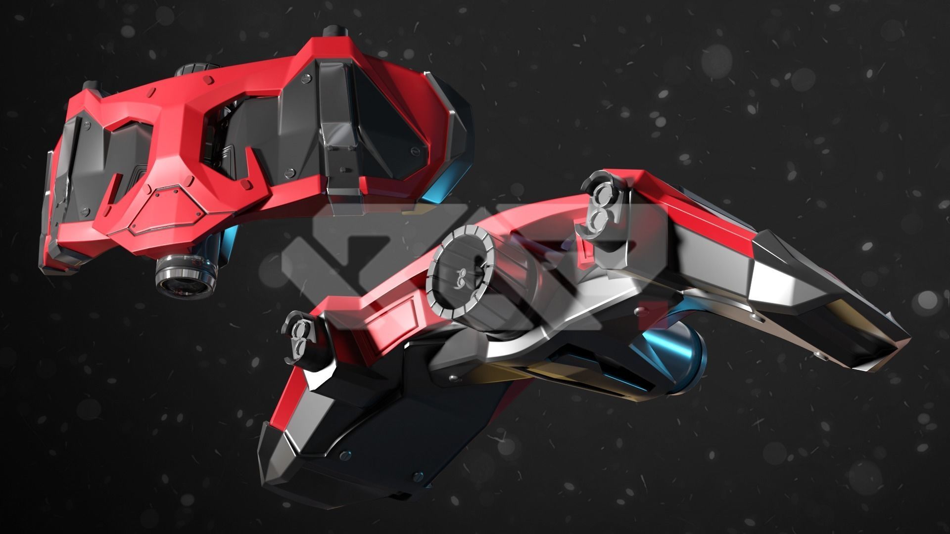 Spiderman Webshooter ps4 2022 3D print model_3