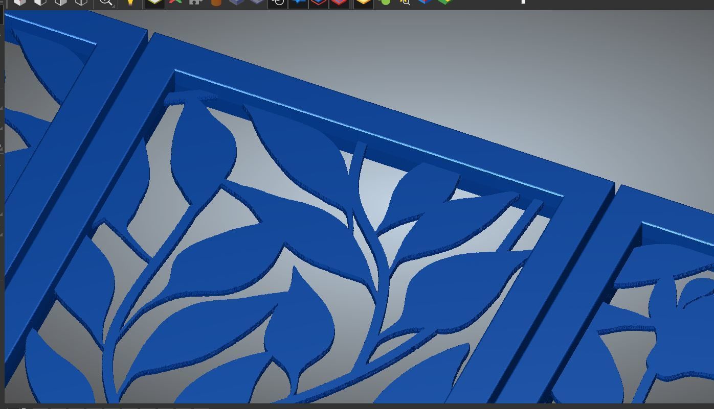 MAGNOLIA LEAVES PANEL Free 3D print model_11