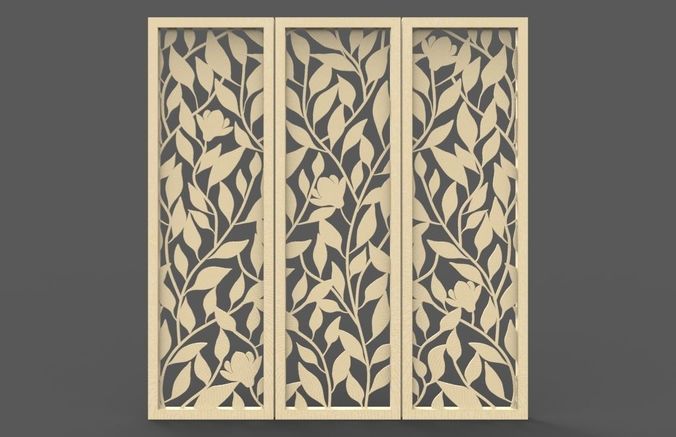 MAGNOLIA LEAVES PANEL Free 3D print model