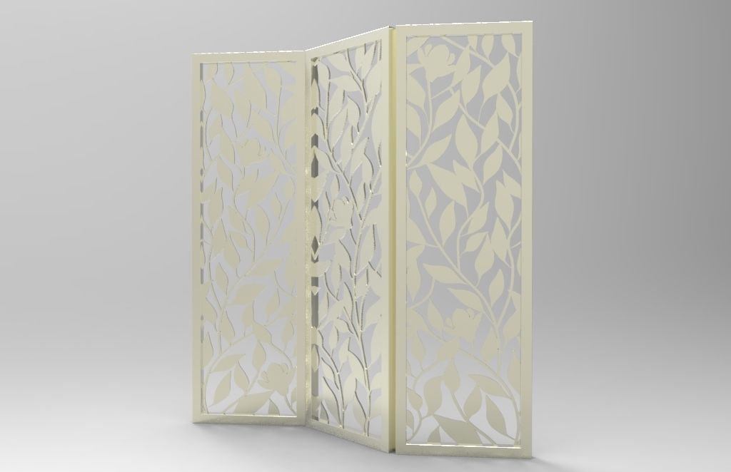MAGNOLIA LEAVES PANEL Free 3D print model_4