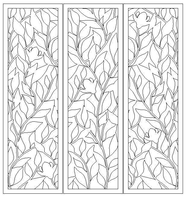 MAGNOLIA LEAVES PANEL Free 3D print model_12