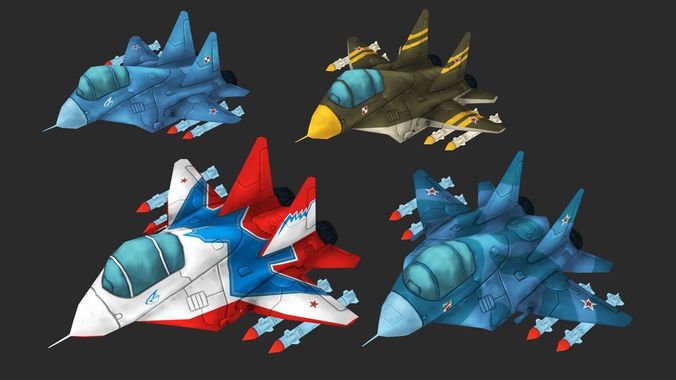 MiG-29 Low-poly 3D model
