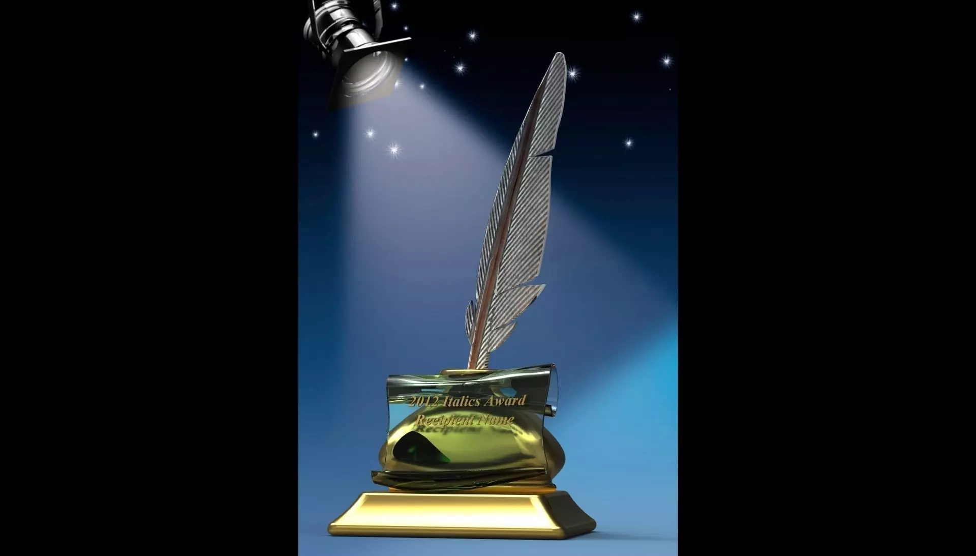 Italics award Free 3D model