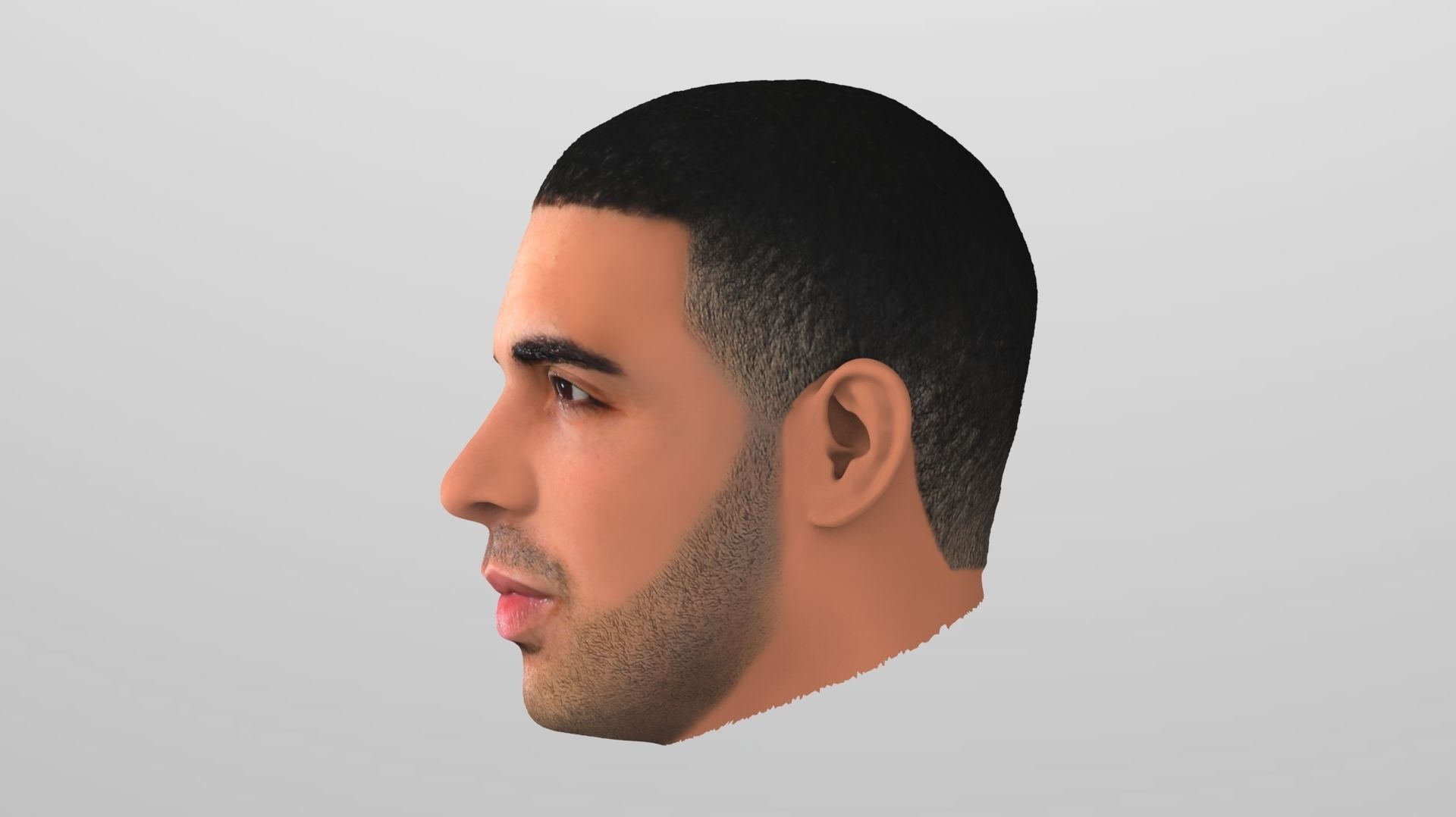 Drake nba head 3D model_11