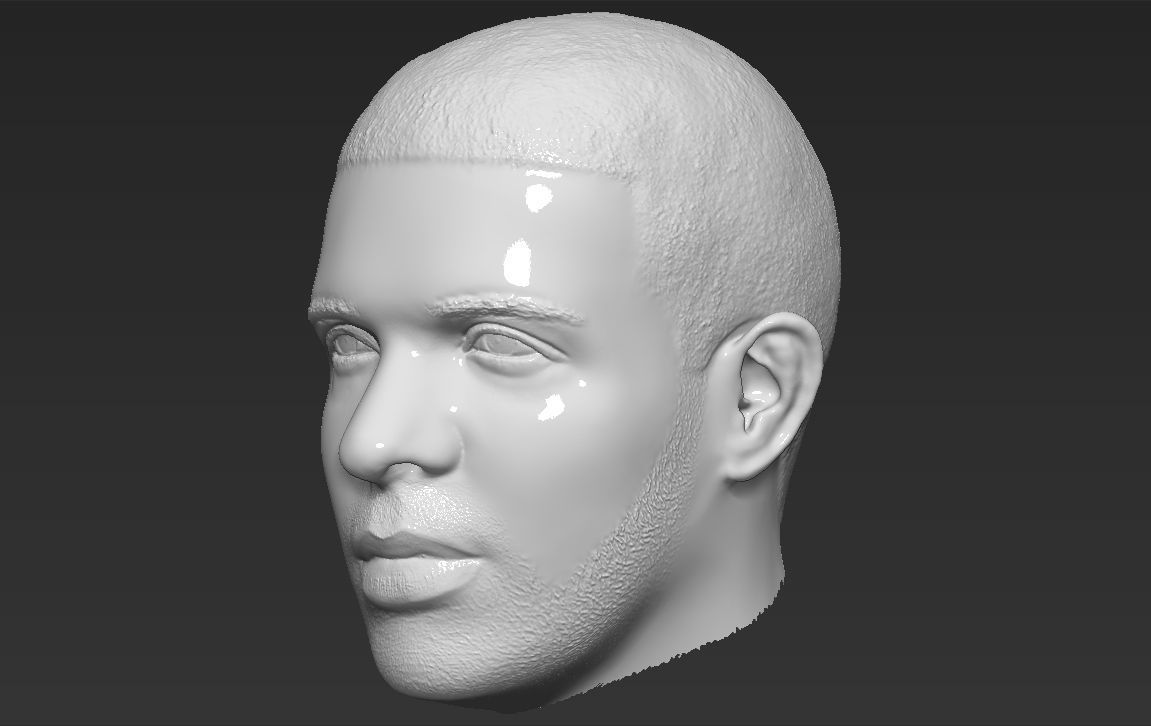 Drake nba head 3D model_29