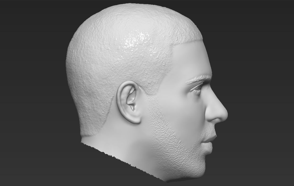 Drake nba head 3D model_39