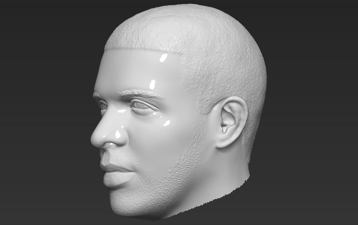 Drake nba head 3D model_33
