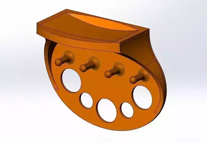 Key shelf 3D print model