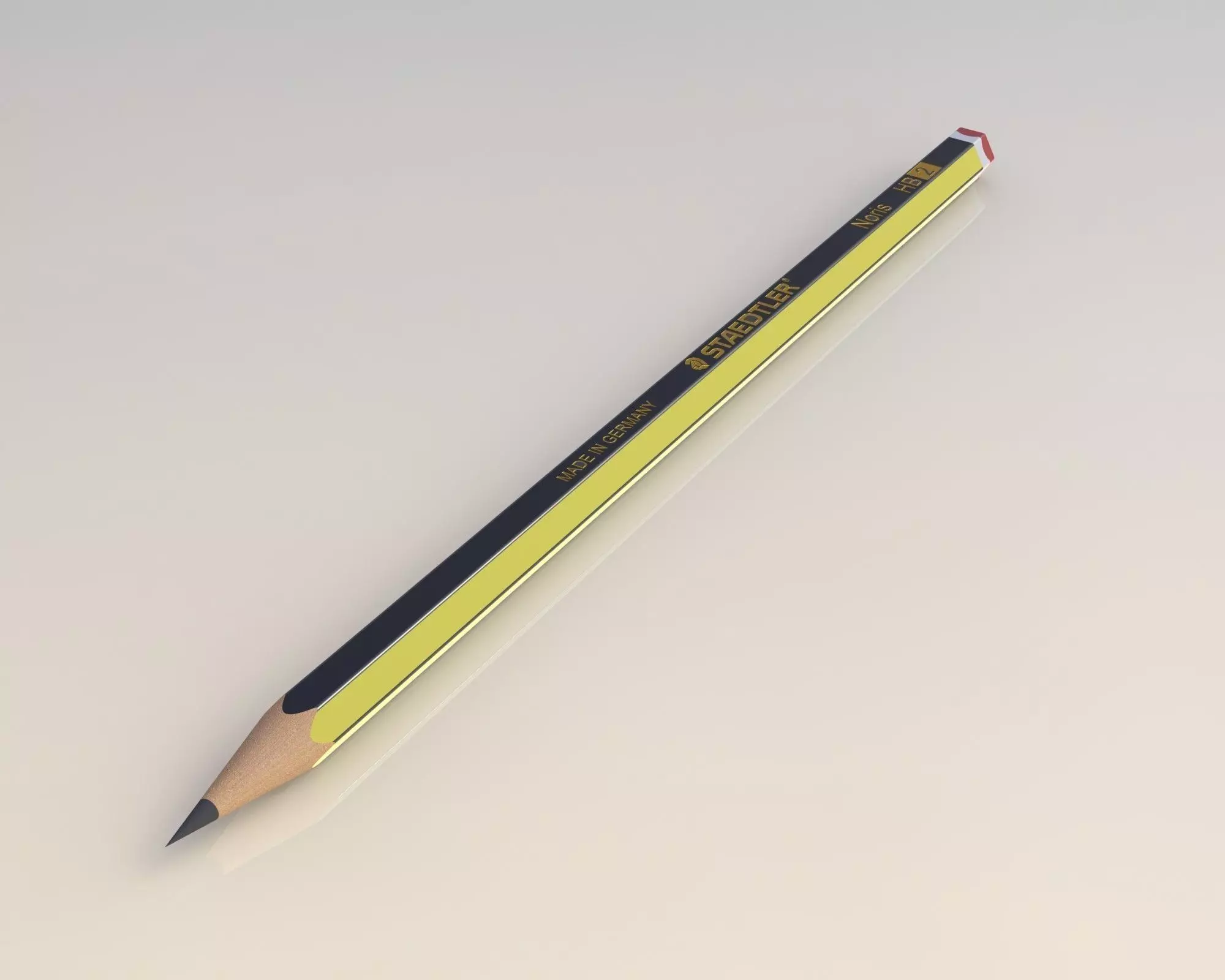 STAEDTLER graphite pencil Free 3D model