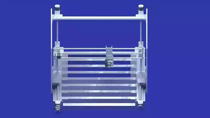 Large-Scale Versatile Steel DIY 3D Printer 120x80x60 3D model
