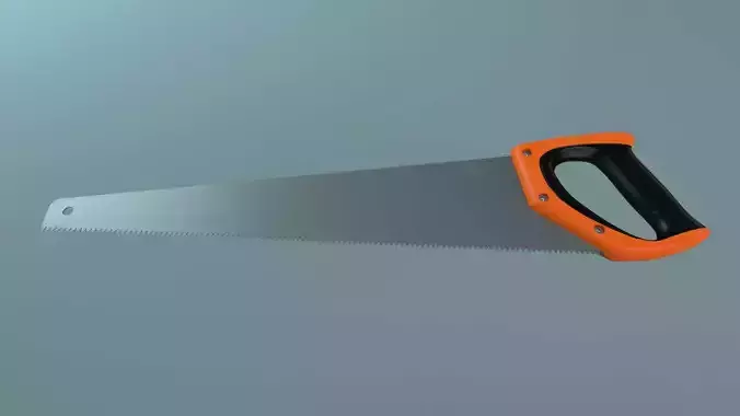 Hand Saw Low-poly 3D model