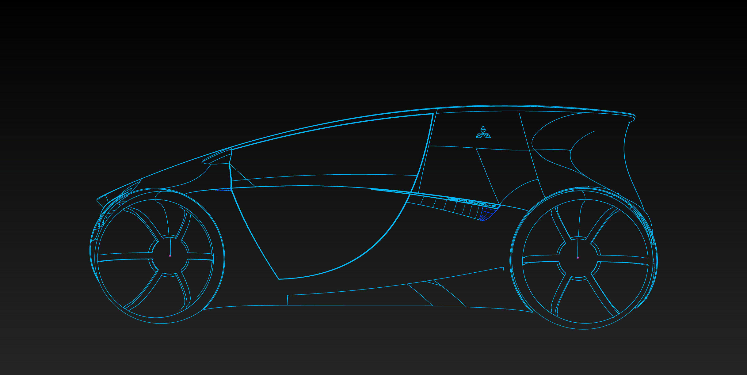 CONCEPT CAR SHARK PBDESIGN nurbs and poly 3D model_6