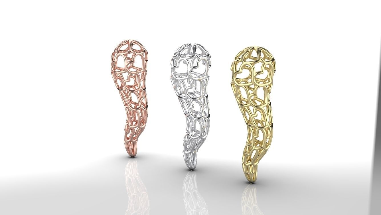 CIONDOLO CORNO 3D print model_7