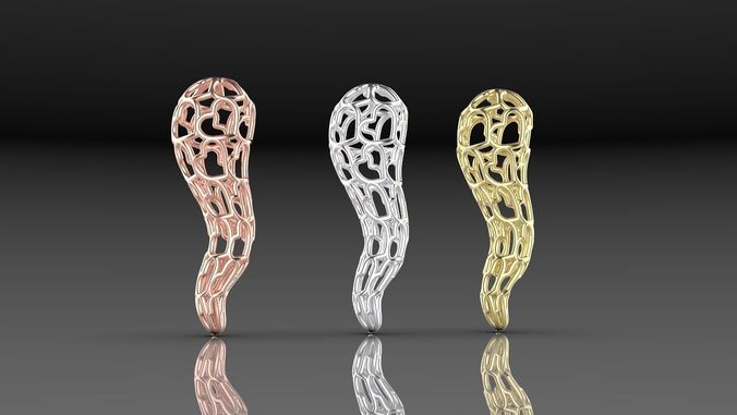 CIONDOLO CORNO 3D print model