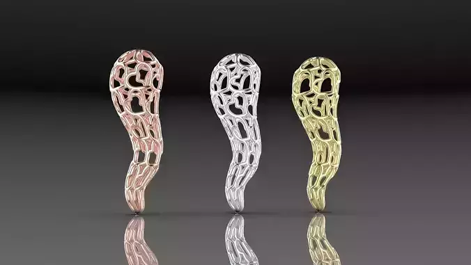 CIONDOLO CORNO 3D print model