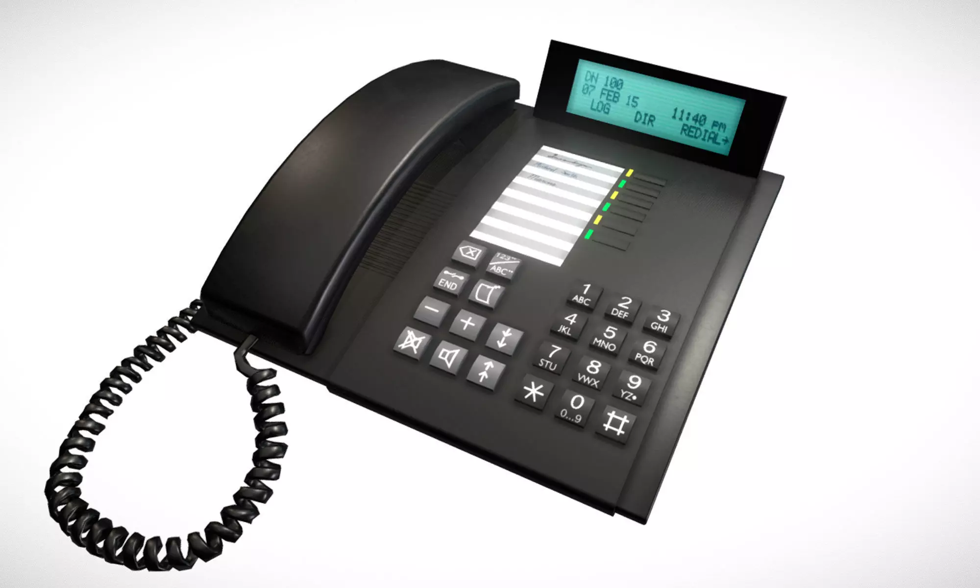 Phone telephone Low-poly 3D model