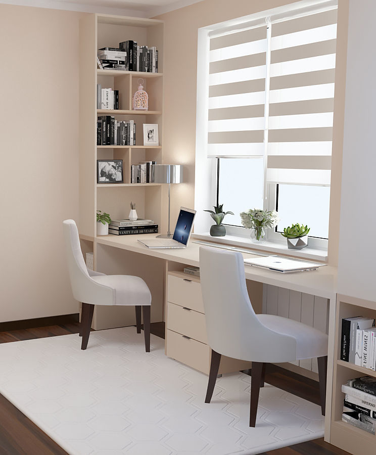 Office Table Wardrobe 3D model_1