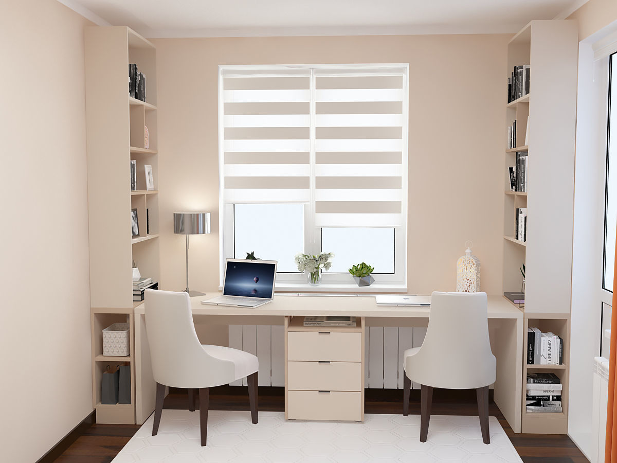 Office Table Wardrobe 3D model_2