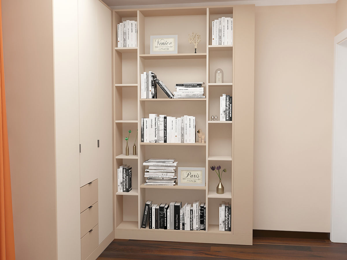 Office Table Wardrobe 3D model_4