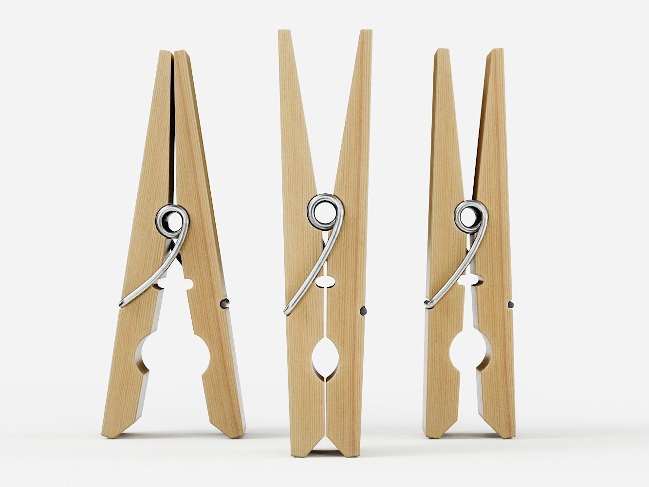 Various Clothespins Clothes Pegs 3D Model Collection_13