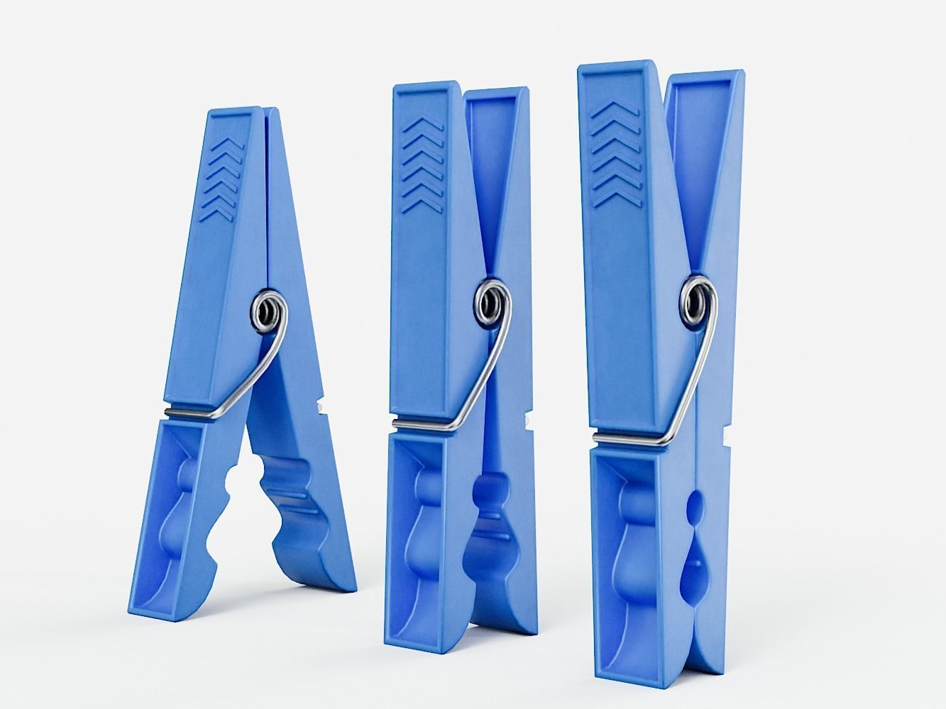 Various Clothespins Clothes Pegs 3D Model Collection_7