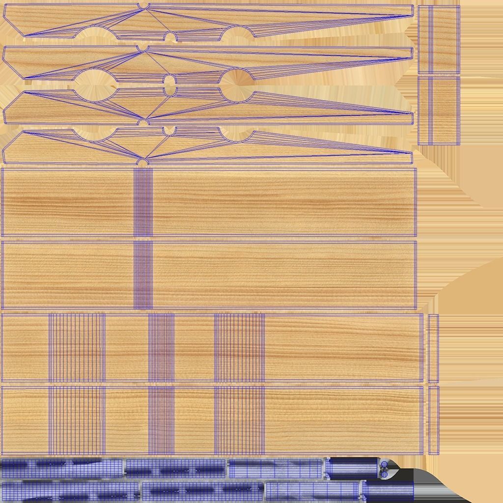 Various Clothespins Clothes Pegs 3D Model Collection_18