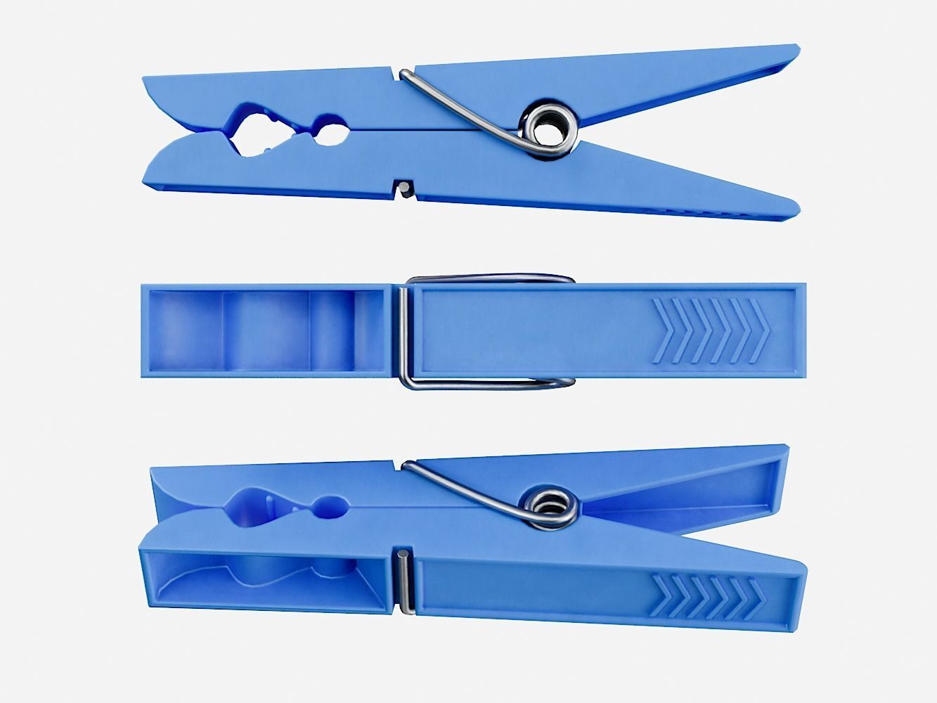 Various Clothespins Clothes Pegs 3D Model Collection_9