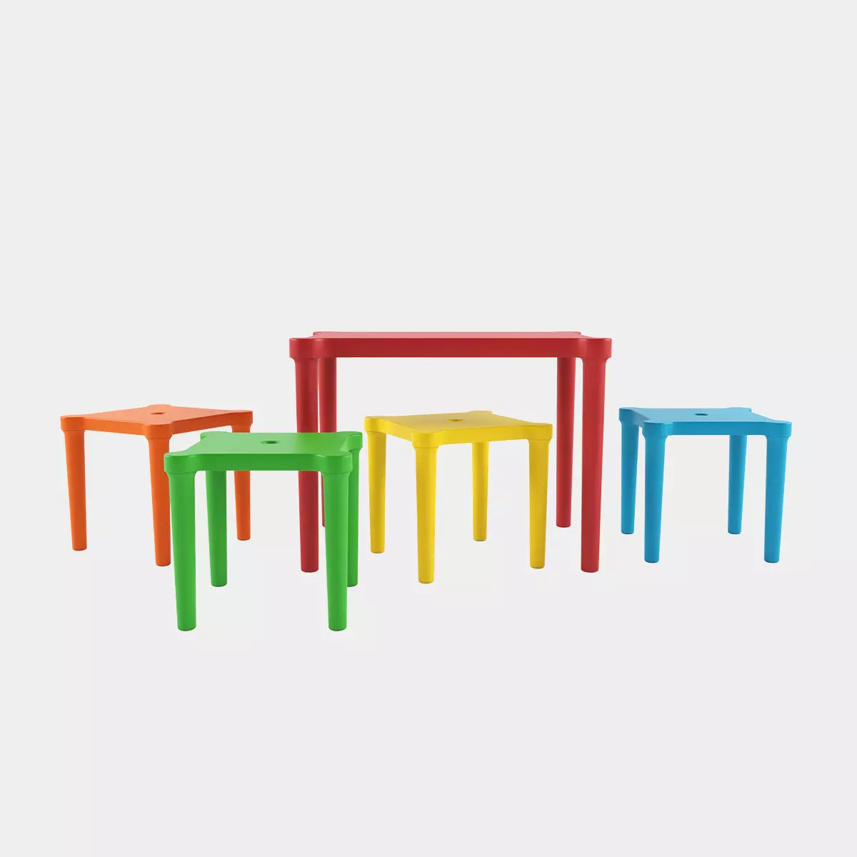 UTTER table and stools 3D model_0